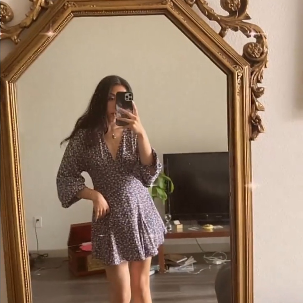 Floral V-Neck Dress